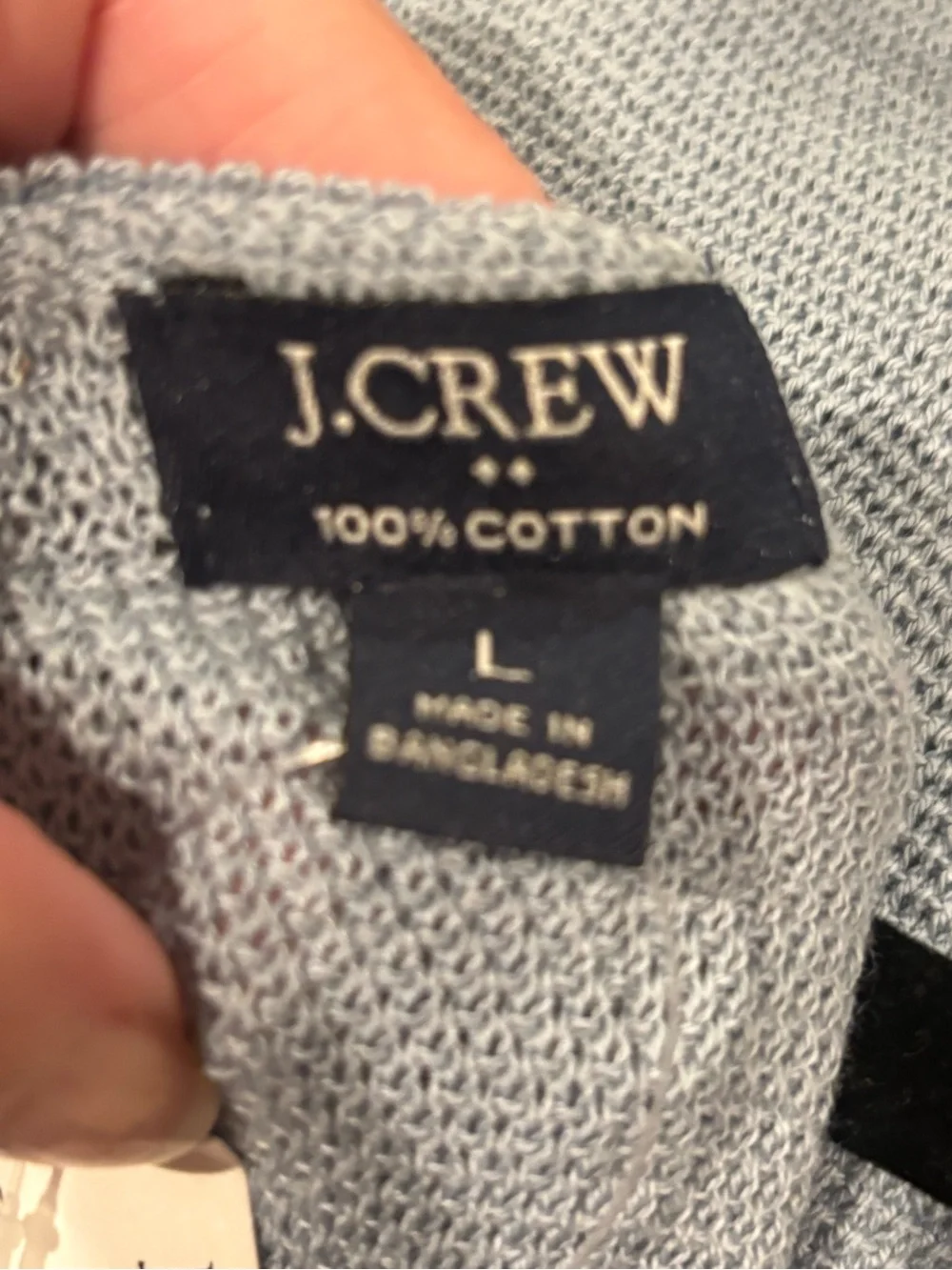 J. Crew Men's Crewneck Sweater in Pale Blue